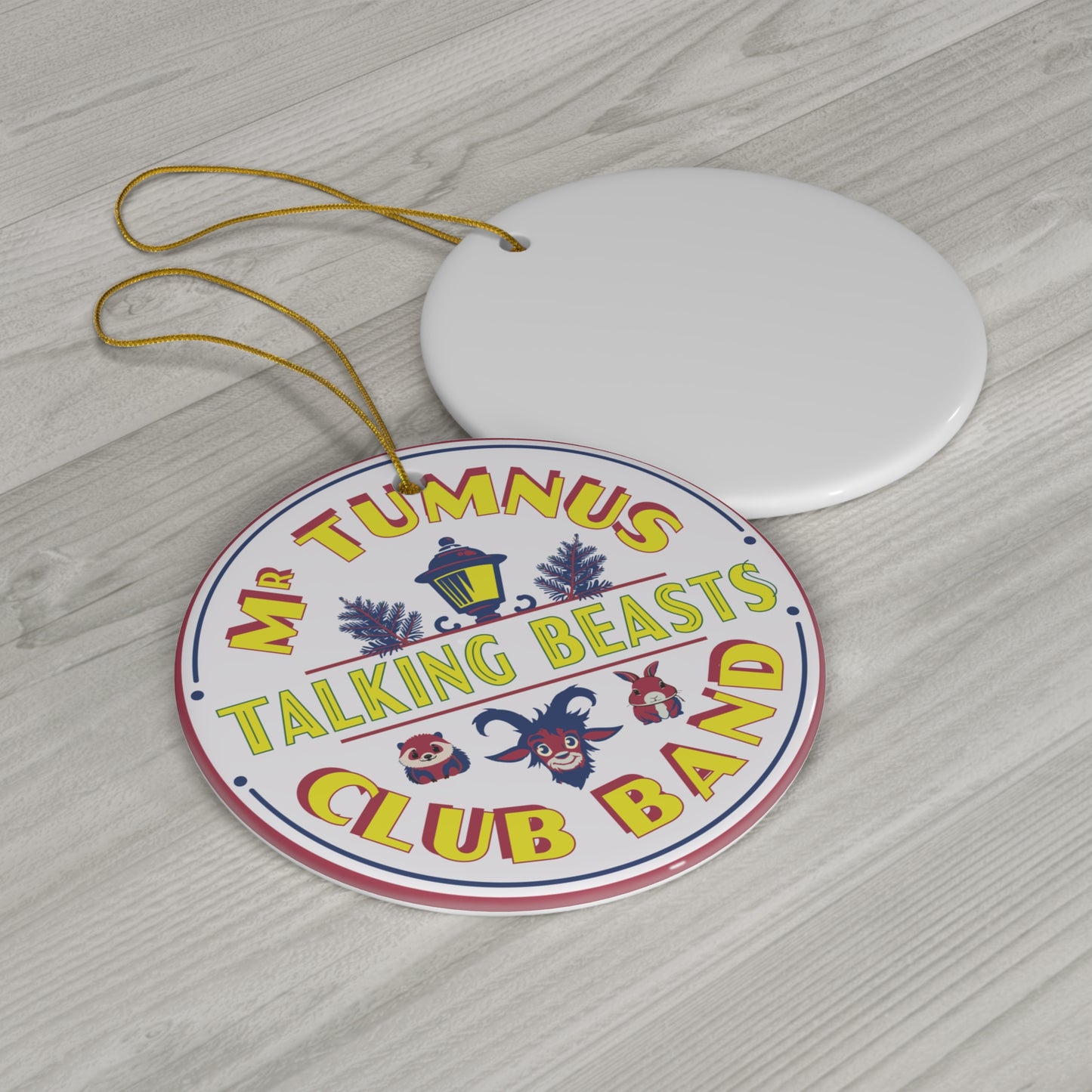 Mr Tumnus Talking Beasts Club Band Ceramic Ornament