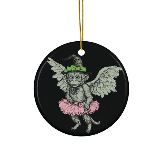 Chistery Flying Monkey Wicked Ceramic Ornament, Wicked Gift, Wicked Flying Monkey Christmas Ornament, Chistery Wicked Movie Ornament